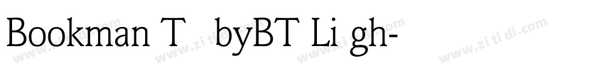 BookmanITCbyBT Li gh字体转换